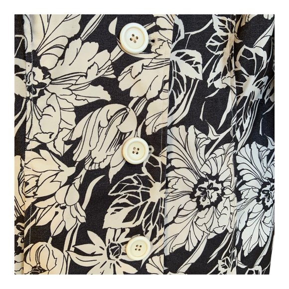 Arden B Brown, Cream Floral Jacket/Coat \ Size M - Picture 3 of 10